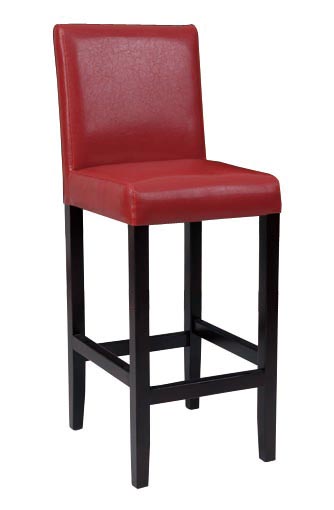 bar sandalyesi kırmızı deri