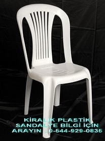 kolçaksız plastik sandalye